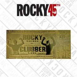 Rocky III Clubber Lang 24K Gold Plated Limited Edition Fight Ticket-ROCKY-103G