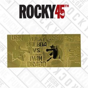 Rocky IV Ivan Drago 24K Gold Plated Limited Edition Fight Ticket-ROCKY-104G