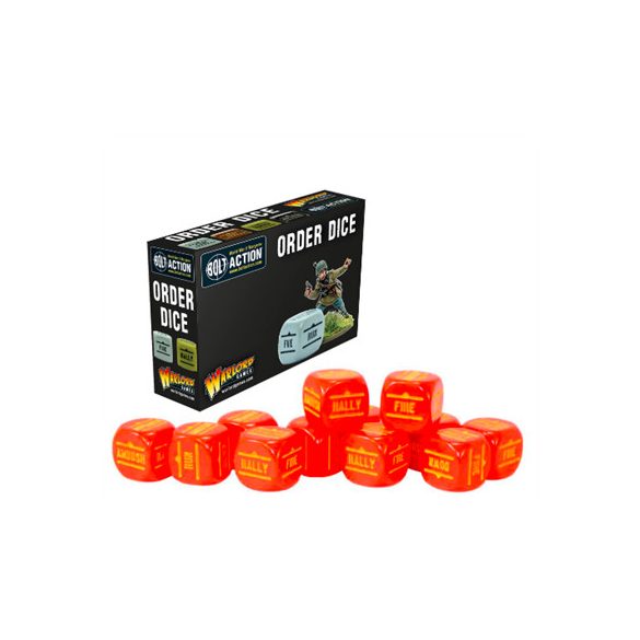 Bolt Action - Bolt Action Orders Dice - Red (12)-402616016