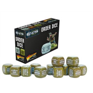 Bolt Action - Bolt Action Orders Dice - Olive Drab (12)-402616010