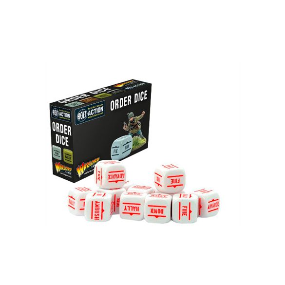 Bolt Action - Bolt Action Orders Dice White-402616012