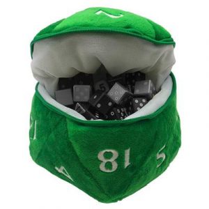 UP - D20 Plush Dice Bag - Green-15758