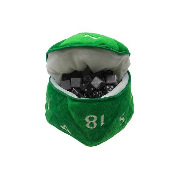 UP - D20 Plush Dice Bag - Green-15758