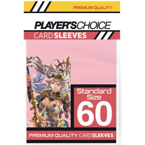 Player's Choice Premium Standard Sized Card Sleeves - Power Pink (60 Sleeves)-PCA1106