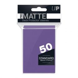 UP - Standard Sleeves - Pro-Matte - Non Glare - Purple (50 Sleeves)-84187