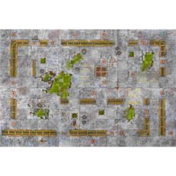 Kraken Wargames Gaming Mat - Industrial Grounds 6x4 2.0-KWG-64-24