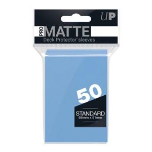 UP - Standard Sleeves - Pro-Matte - Non Glare - Light Blue (50 Sleeves)-84188