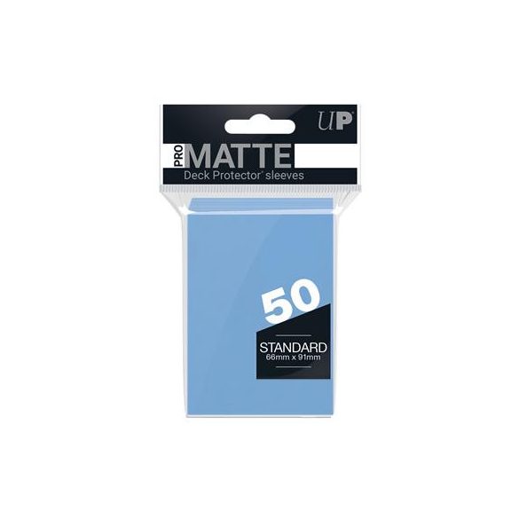 UP - Standard Sleeves - Pro-Matte - Non Glare - Light Blue (50 Sleeves)-84188