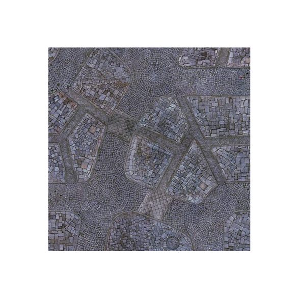 Kraken Wargames Gaming Mat - Cobblestone City 3x3 2.0-KWG-33-8