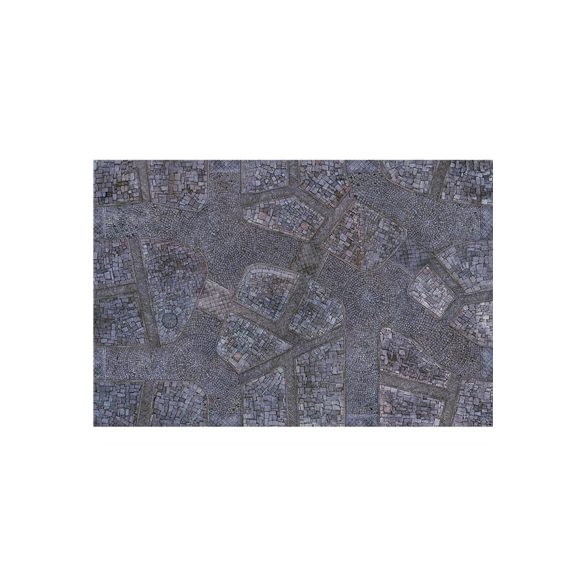 Kraken Wargames Gaming Mat - Cobblestone City 6x4 2.0-KWG-64-8