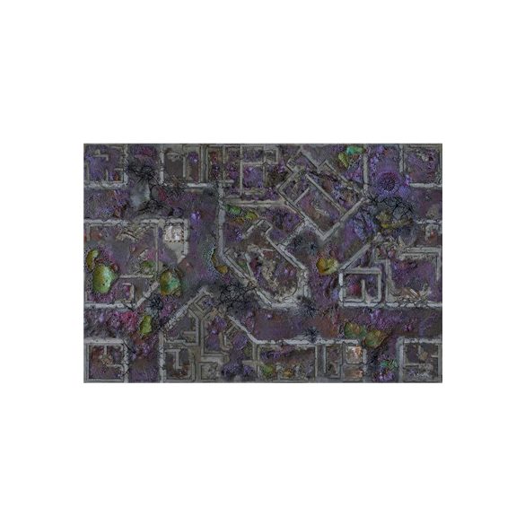 Kraken Wargames Gaming Mat - Corrupted Warzone City 6x4 2.0-KWG-64-9