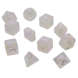 UP - Eclipse 11 Dice Set: Arctic White-15560