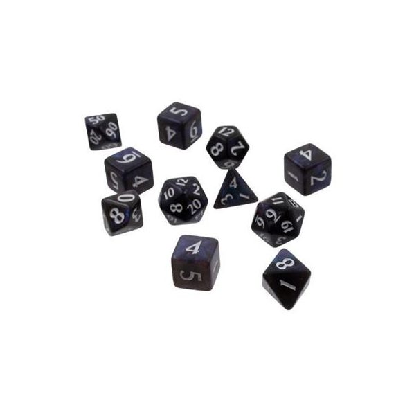 UP - Eclipse 11 Dice Set: Jet Black-15561