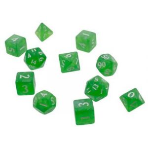 UP - Eclipse 11 Dice Set: Lime Green-15566