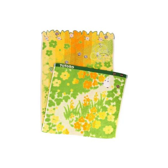 Ghibli - My Neighbor Totoro - Mini-Towel Yellow Flowers and Green Gras-MARU-73545