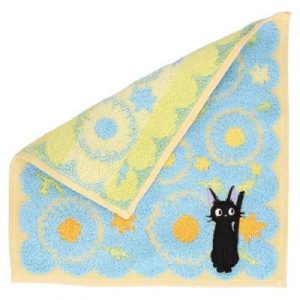 Ghibli - Kiki's Delivery Service - Mini-towel Jiji daisies 25x25 cm-MARU-71766