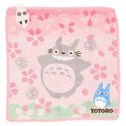 Ghibli - My Neighbor Totoro - Mini towel Totoro cherry blossoms 25x25 cm-MARU-72102