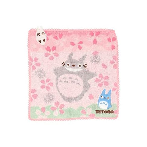 Ghibli - My Neighbor Totoro - Mini towel Totoro cherry blossoms 25x25 cm-MARU-72102