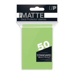 UP - Standard Sleeves - Pro-Matte - Non Glare - Lime Green (50 Sleeves)-84190