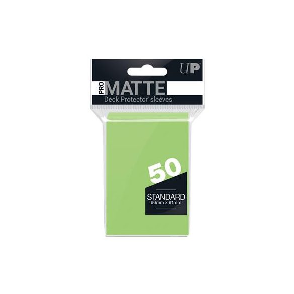 UP - Standard Sleeves - Pro-Matte - Non Glare - Lime Green (50 Sleeves)-84190