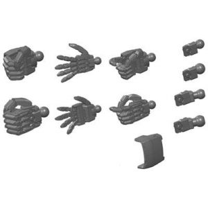 BUILDERS PARTS HD 1/144 MS HAND 02 (ZEON) DARK GRAY-MK01309