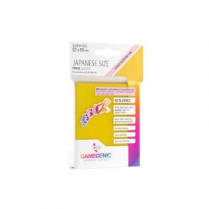 Gamegenic - PRIME Japanese Sized Sleeves Yellow (60 Sleeves)-GGS10122ML