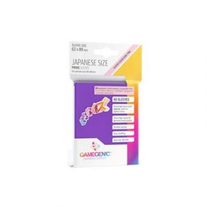 Gamegenic - PRIME Japanese Sized Sleeves Purple (60 Sleeves)-GGS10123ML