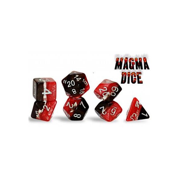 Supernova Dice Magma (7 Dice Set)-GKGSN218