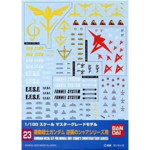 GUNDAM DECAL 23 MG MULTIUSE - CHAR'S COUNTERATTACK-MK57493