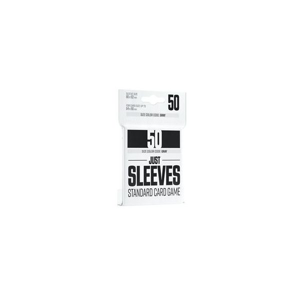 Just Sleeves - Standard Card Game Black (50 Sleeves)-GGX10004ML