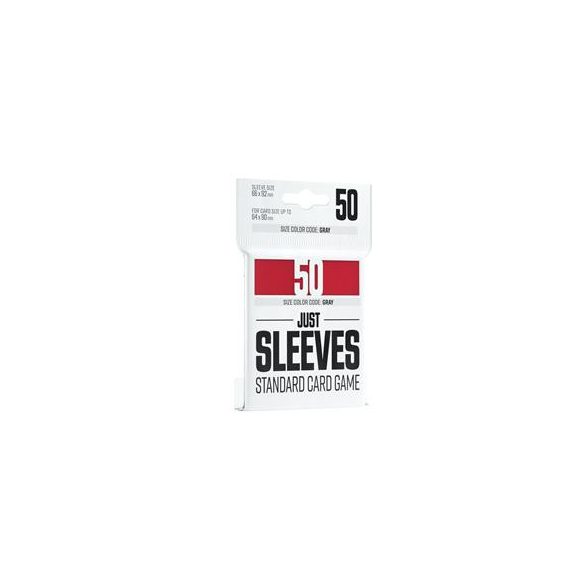 Just Sleeves - Standard Card Game Red (50 Sleeves)-GGX10005ML