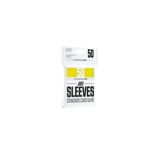 Just Sleeves - Standard Card Game Yellow (50 Sleeves)-GGX10009ML