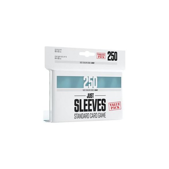 Just Sleeves - Value Pack Clear (250 Sleeves)-GGX10010ML