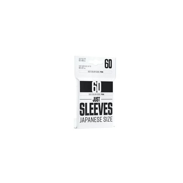 Just Sleeves - Japanese Size Black (60 Sleeves)-GGX10012ML