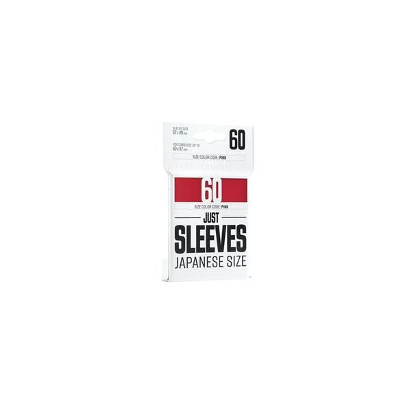 Just Sleeves - Japanese Size Red (60 Sleeves)-GGX10013ML