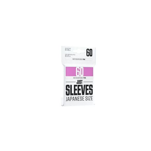 Just Sleeves - Japanese Size Pink (60 Sleeves)-GGX10019ML