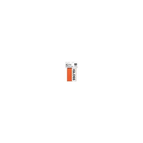 UP - Small Sleeves - Gloss Eclipse - Pumpkin Orange (60 Sleeves)-15631