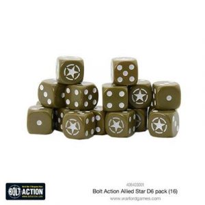 Bolt Action - Allied Star D6 pack (16)-408403001
