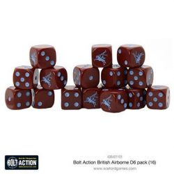 Bolt Action - British Airborne D6 Dice (16)-408401101