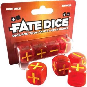 Fate Core Dice: Fire Dice-EHP9019