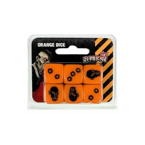 Zombicide: Orange Special Dice (6)-GUG034