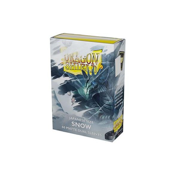 Dragon Shield Japanese size Dual Matte Sleeves - Snow 'Nirin' (60 Sleeves)-AT-15105