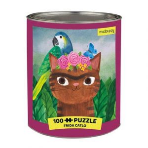Frida Catlo Artsy Cats 100 Piece Puzzle Tin-62871