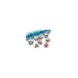 Chessex Festive Polyhedral Kaleidoscope/blue 7-Die Set-30047