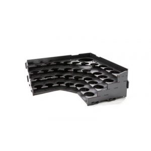 Kraken Wargames Black Paint Rack: Eck Farbregal Top (Pigment)-KWG0523-13