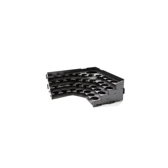 Kraken Wargames Black Paint Rack: Eck Farbregal Top (Pigment)-KWG0523-13