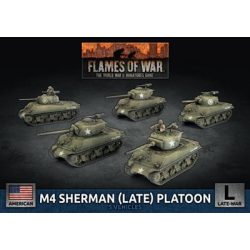 Flames Of War - M4 Sherman (Late) Platoon (x5 Plastic)-UBX88