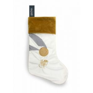 Harry Potter Golden Snitch Fleece Christmas Stocking with Embroidered Graphics-91848