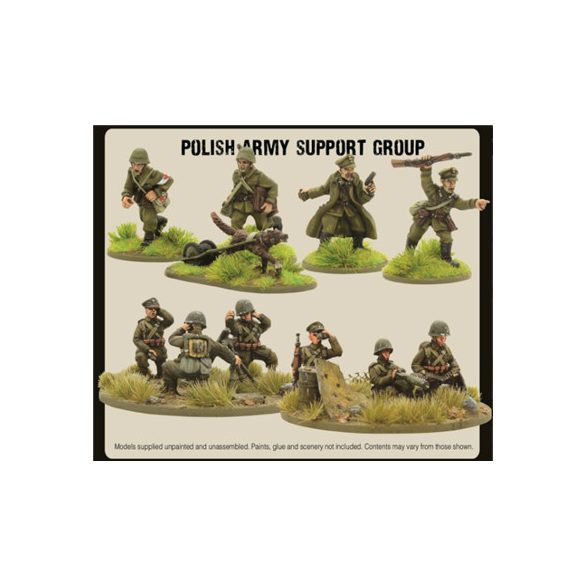 Bolt Action - Polish Army Support Group (HQ, Mortar & MMG) - EN-402217603
