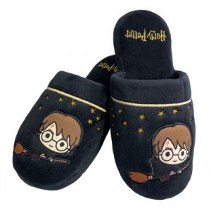 Harry Potter Kawaii Harry Potter Mule Slippers Black Ladies (38-41)-91999
